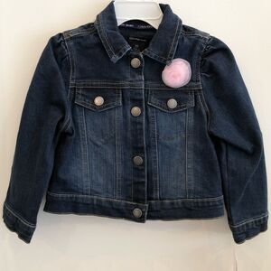 Flower jean jacket